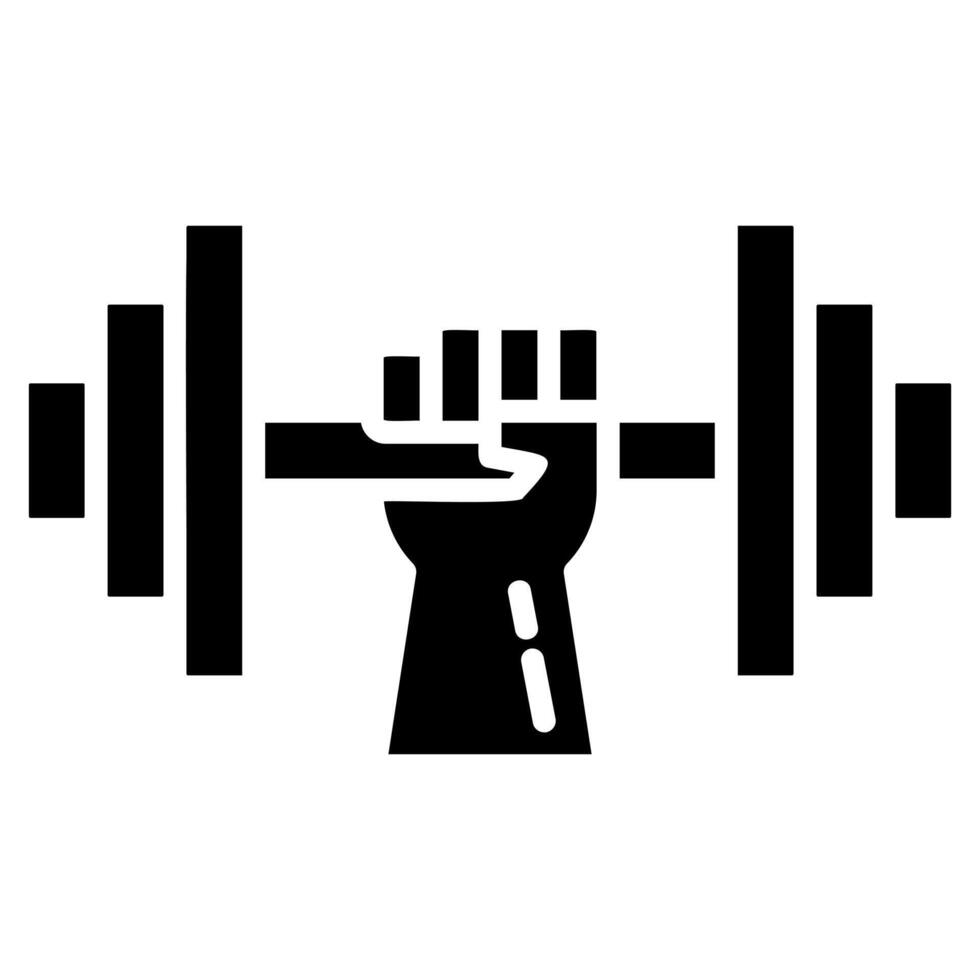 Strength Training Glyph Icon vector
