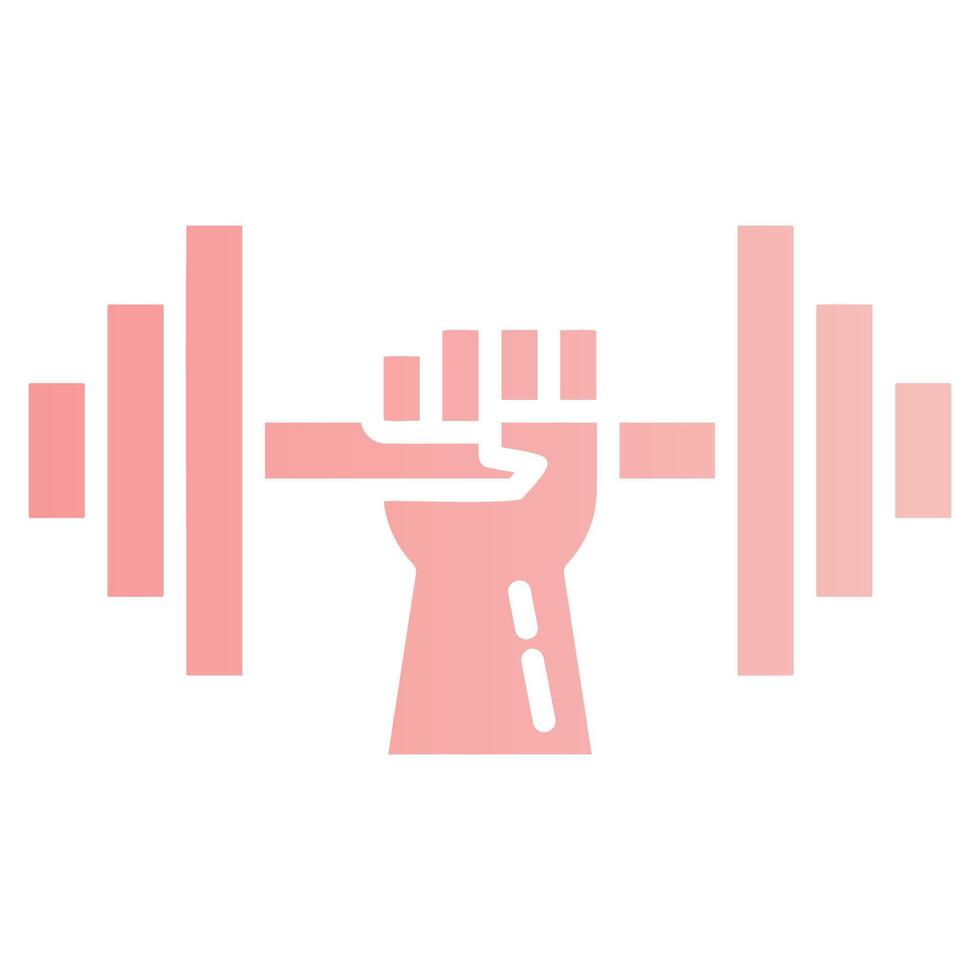 Strength Training Glyph Gradient Icon vector