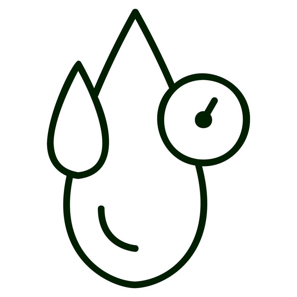 Water Drop with Gauge vector
