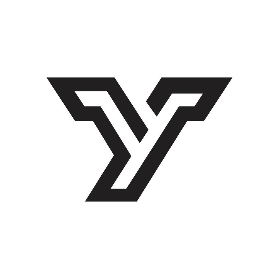 Letter Y creative line art modern logo design idea vector