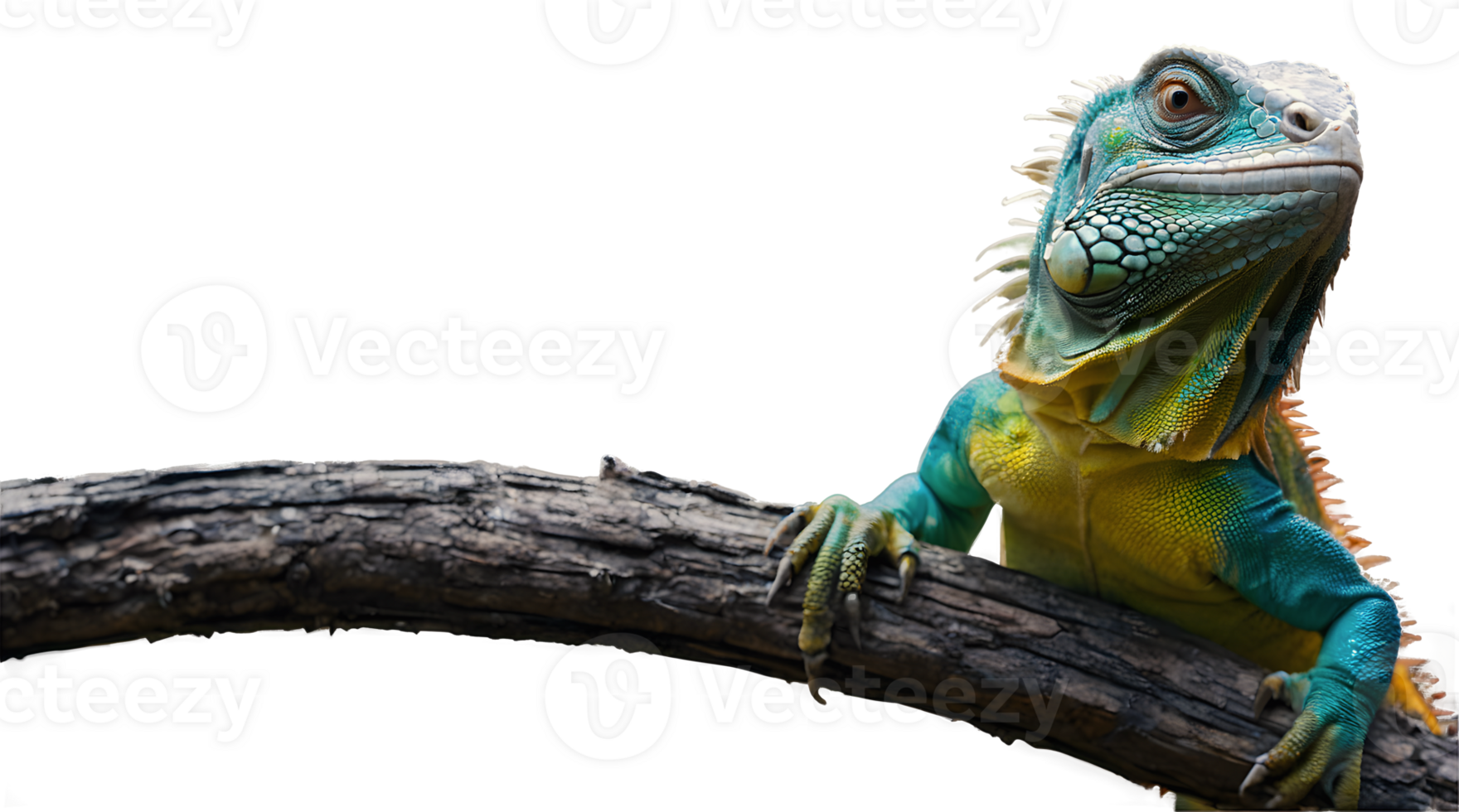 Cute Iguana lizard isolated on transparent background, reptile, pet, animals and wildlife png