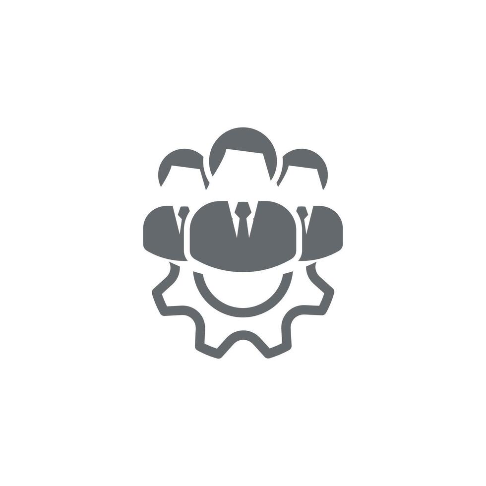 illustration of teamwork management design. vector