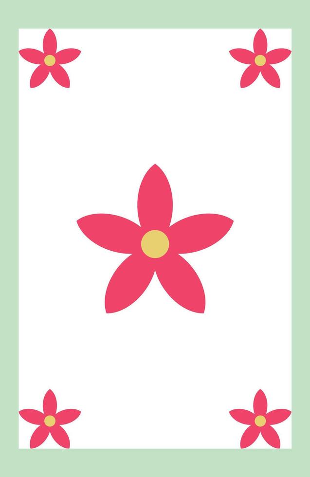 Decorative background with pink flowers vector