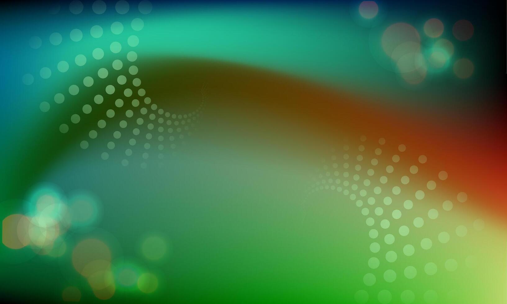 abstract wave line halftone smooth green background. vector