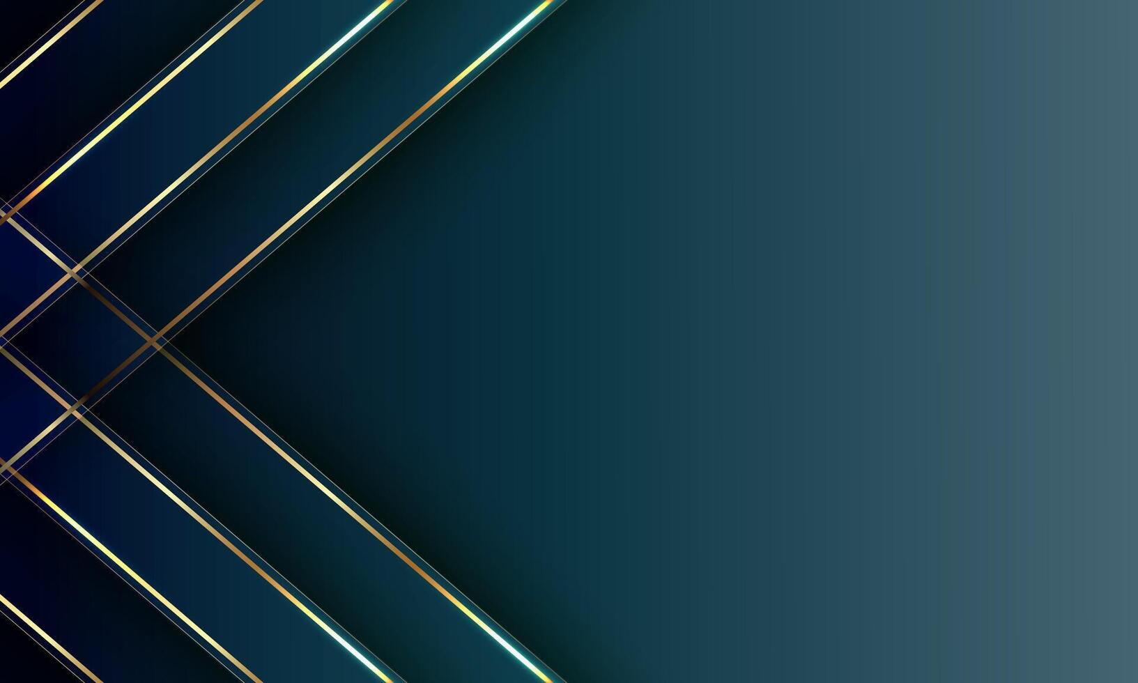 luxury elegant dark blue background design with shiny gold line. vector