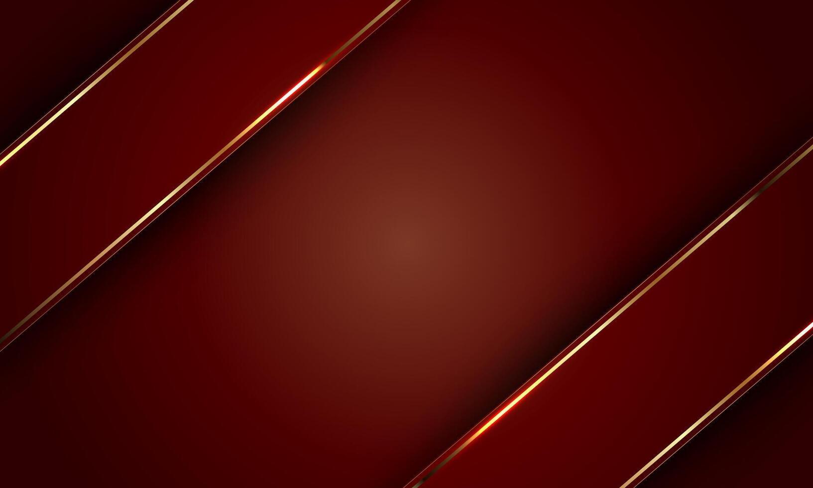 luxury elegant dark red background design with shiny metallic gold line. vector
