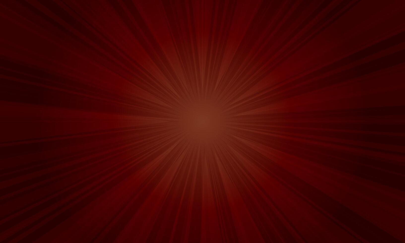 Red rays rising on dark background. burst dark red . vector
