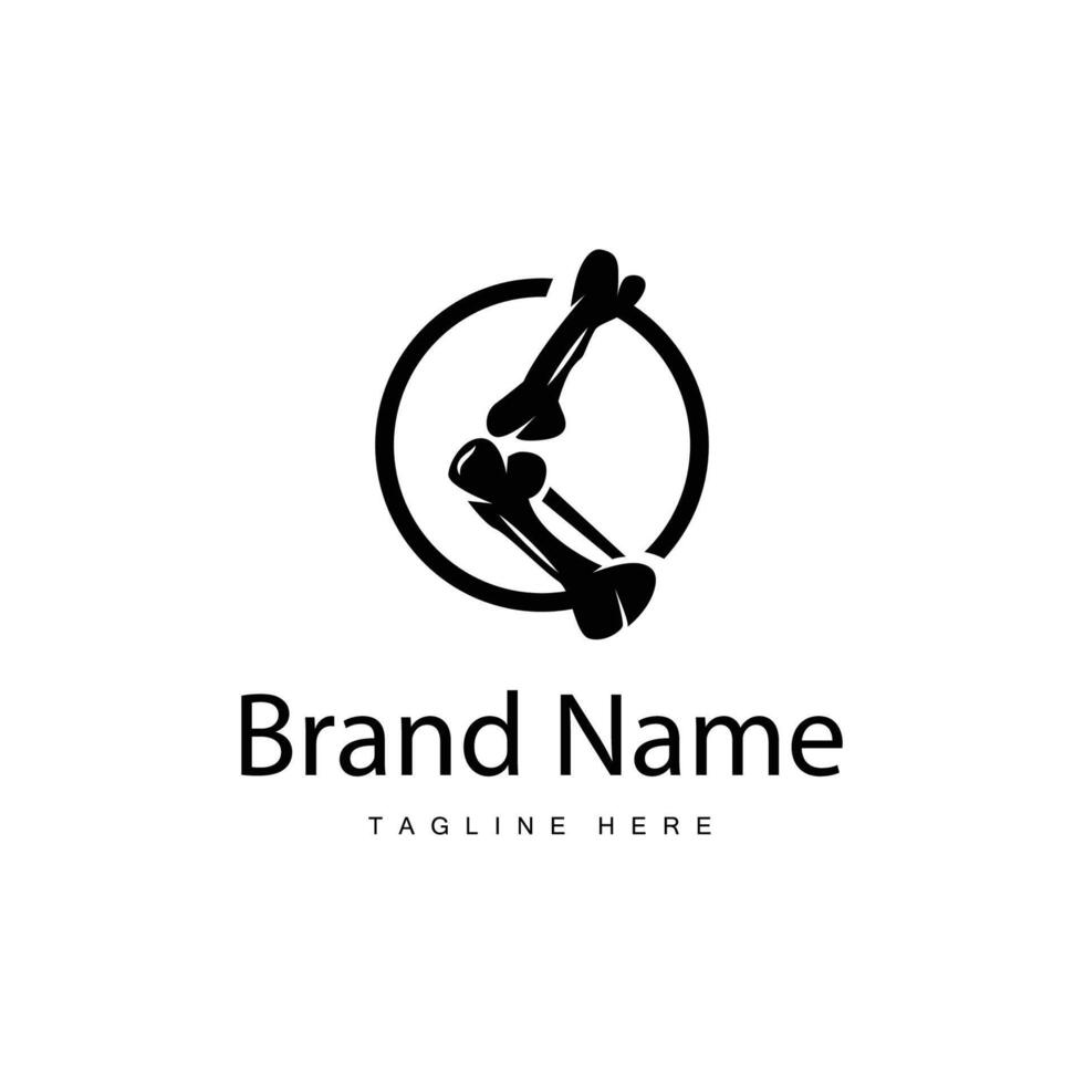 Bone Logo, Bone Care Health Design, Simple Symbol Template Illustration vector