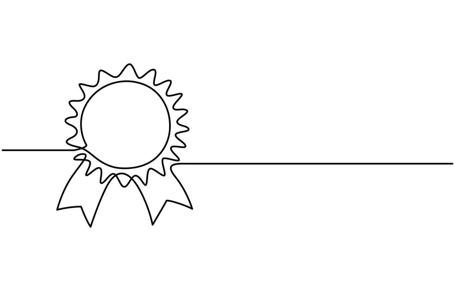 Online education one line graduation concept, E-learning training skill courses vector