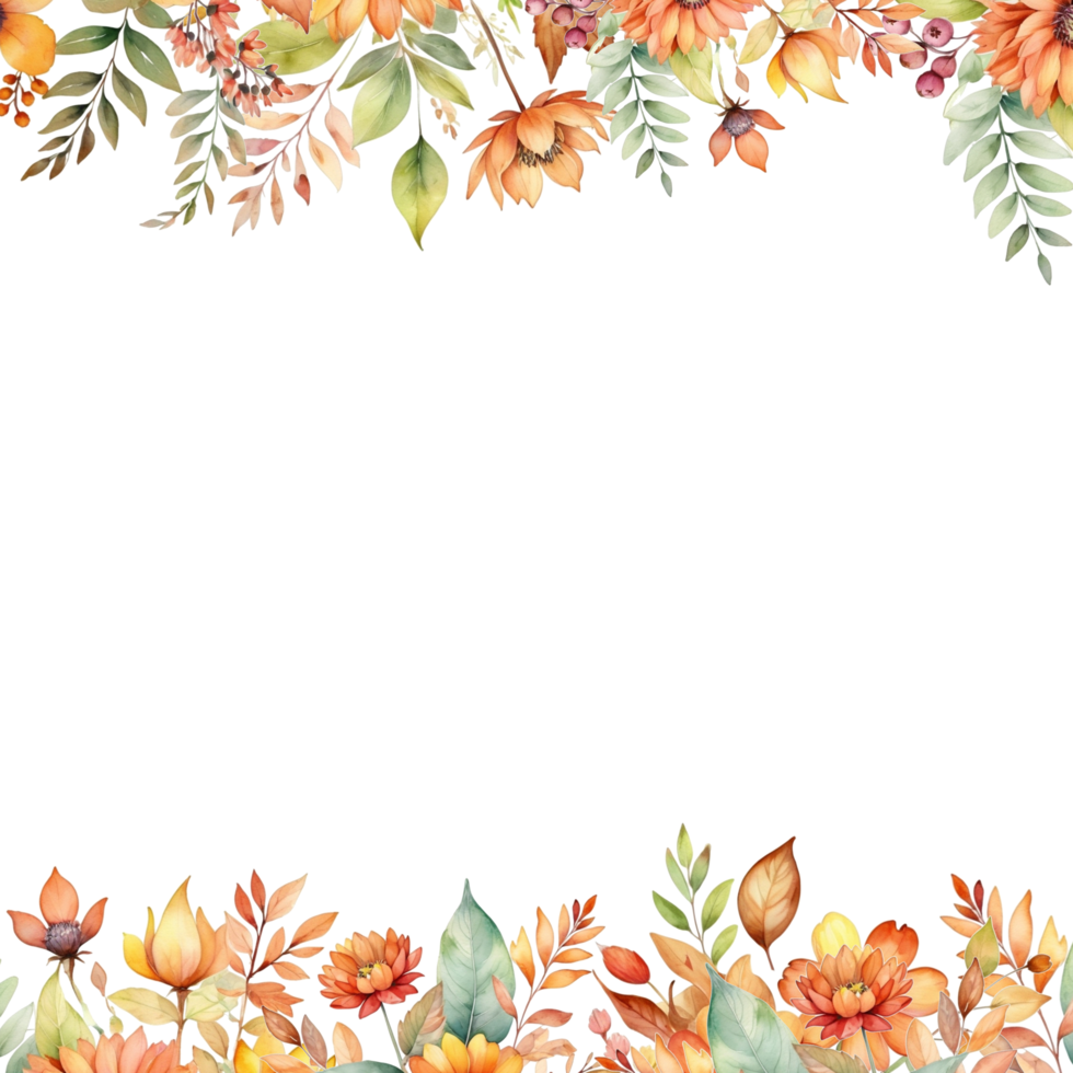 Autumn leaves border png