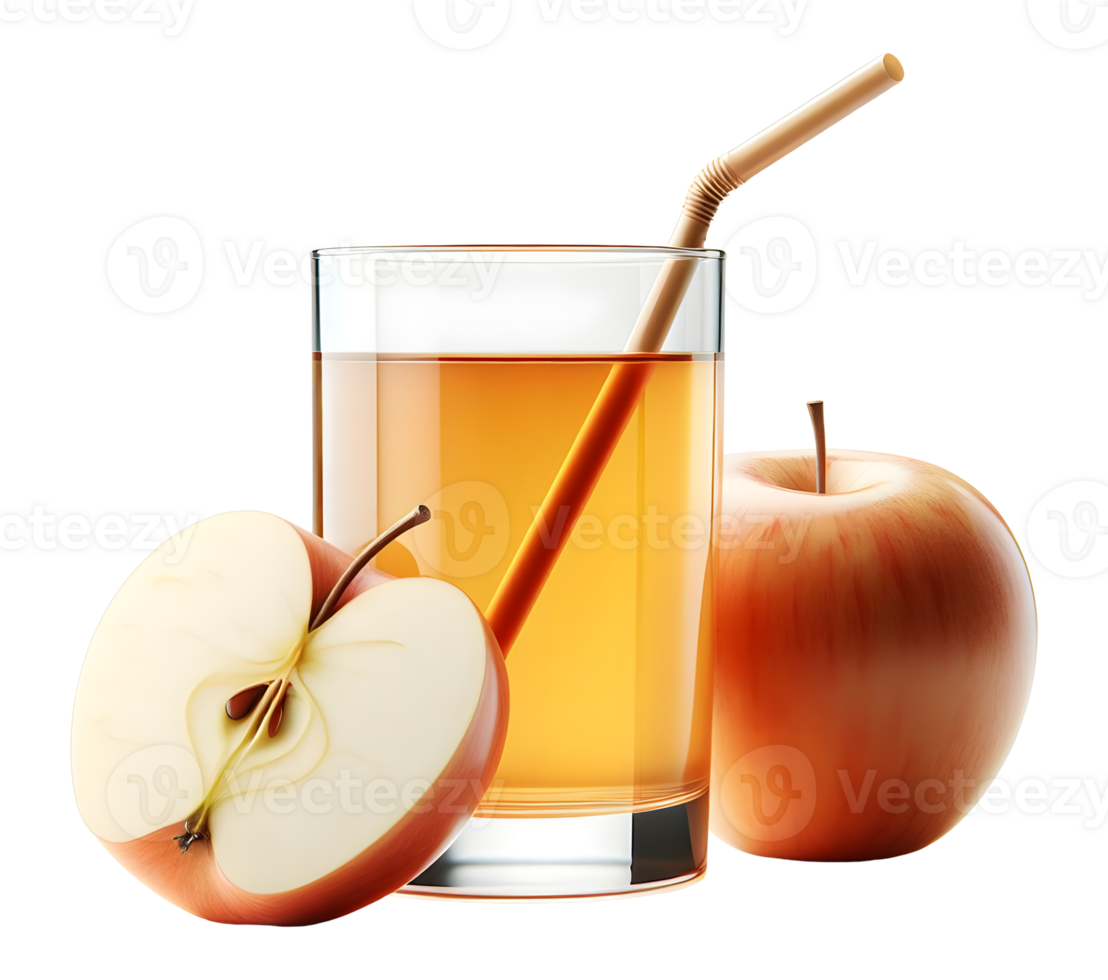 Fresh apple juice glass apple cider vinegar healthy apple juice transparent background png