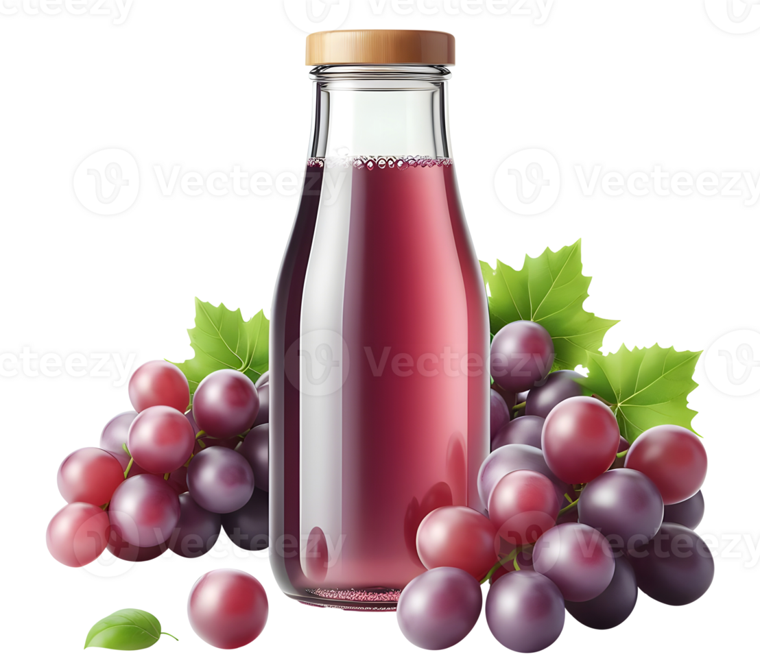 Red grape juice bottle a bottle of grape juice transparent background png