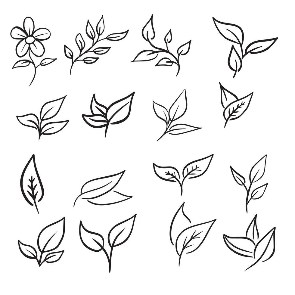 Set of bubble hand drawn doodle style vector