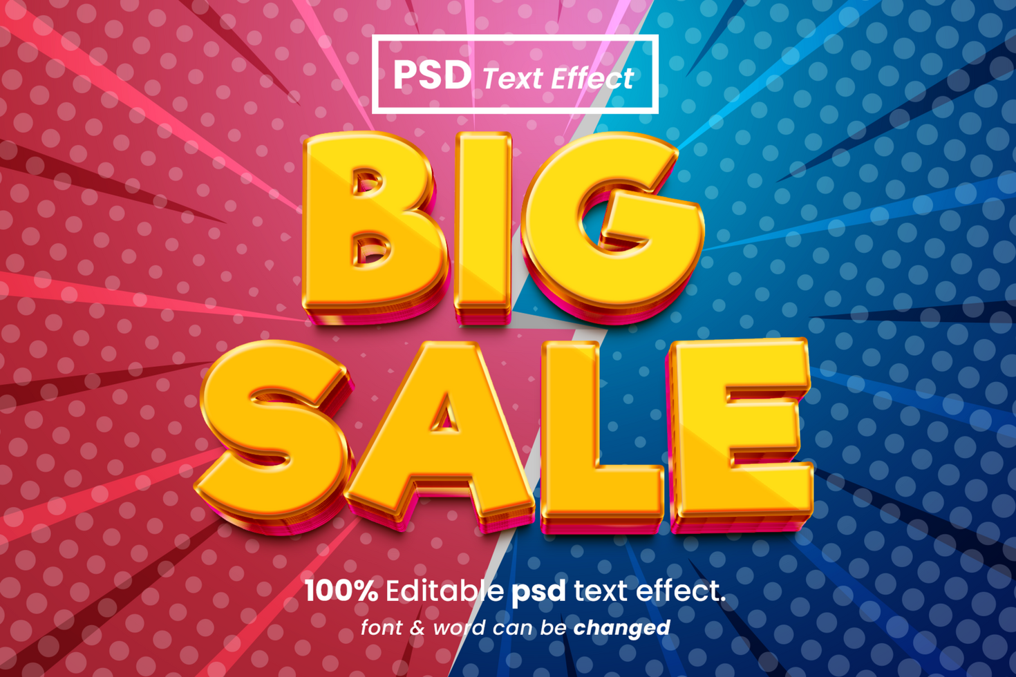 Flash Sale 3D Editable Text Effect psd