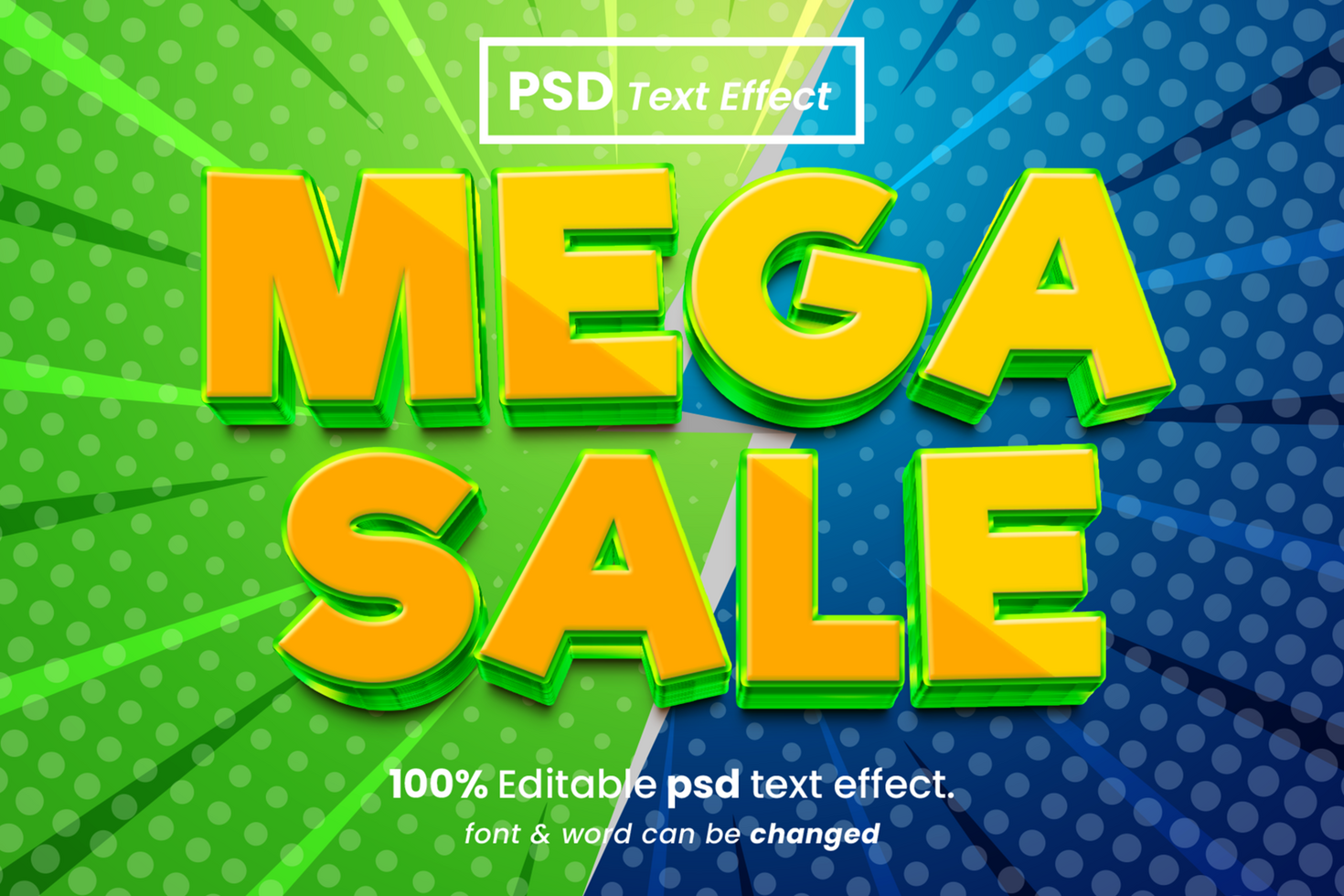 Flash Sale 3D Editable Text Effect psd