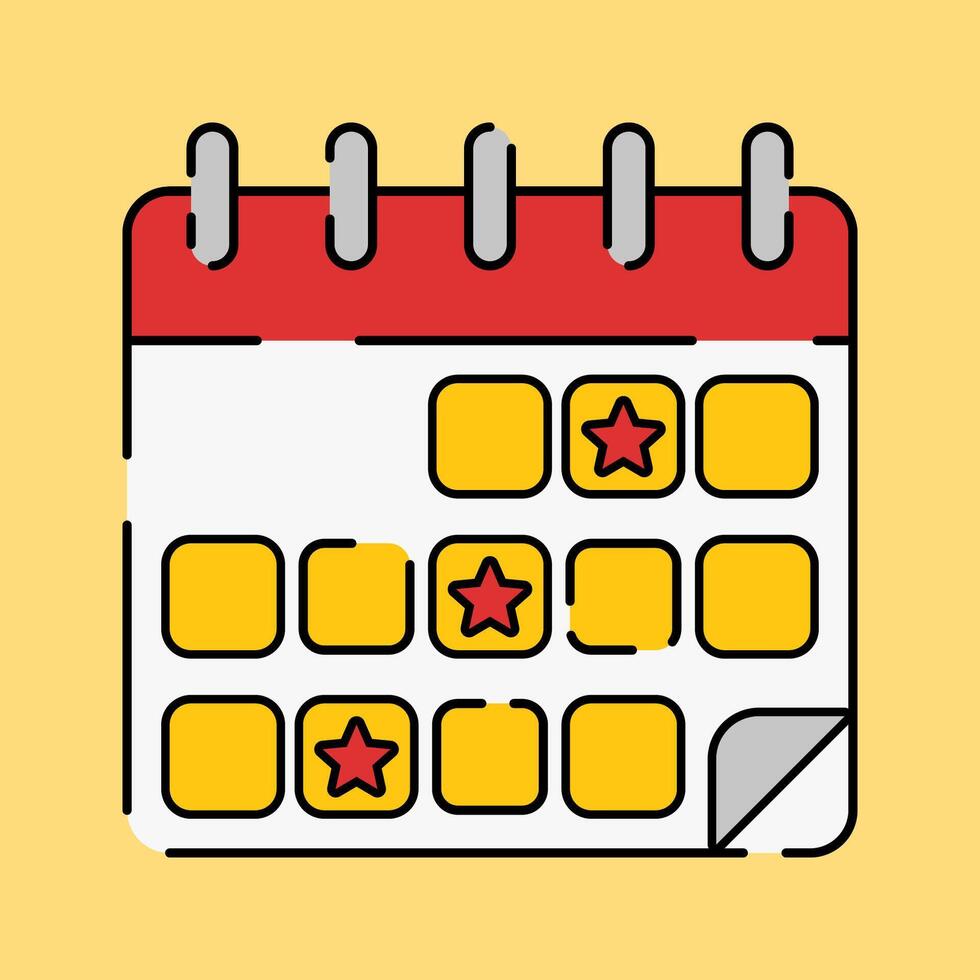 Match Schedule Illustration vector