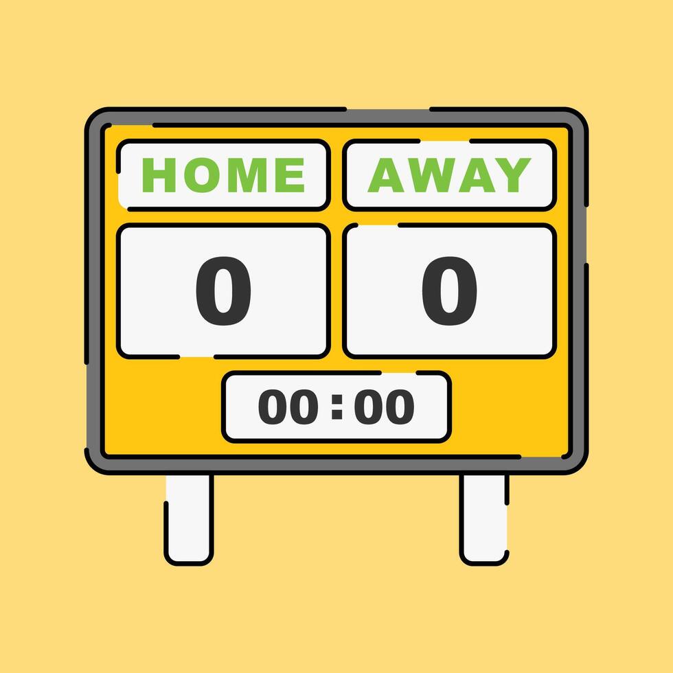 Football Scoreboard Illustration vector