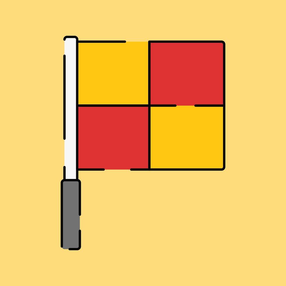 Referee Flag Illustration vector