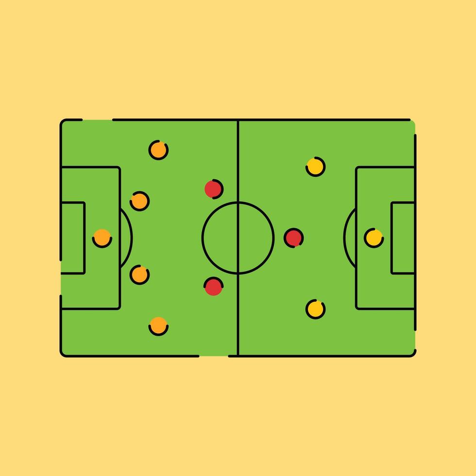 Football Formations Illustration vector