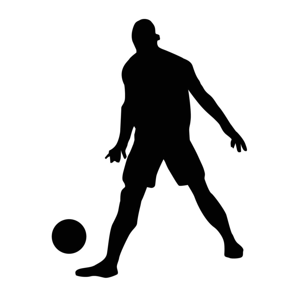 football player silhouette Shape Vol 7 vector