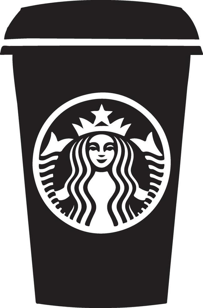 starbucks cup illustration icon vector