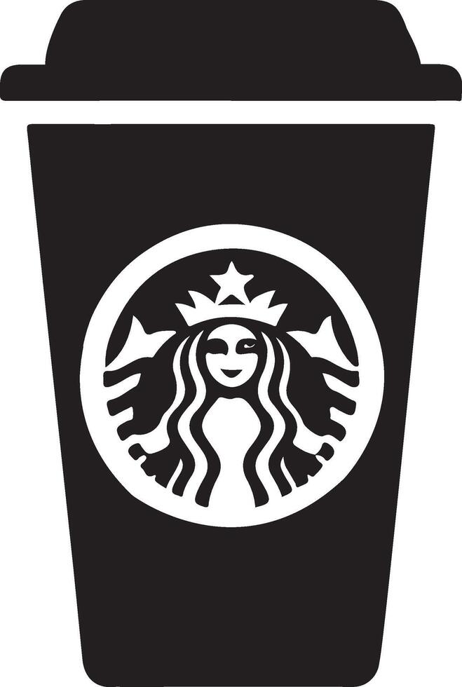 starbucks cup illustration icon vector