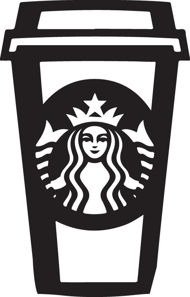 starbucks cup illustration icon vector