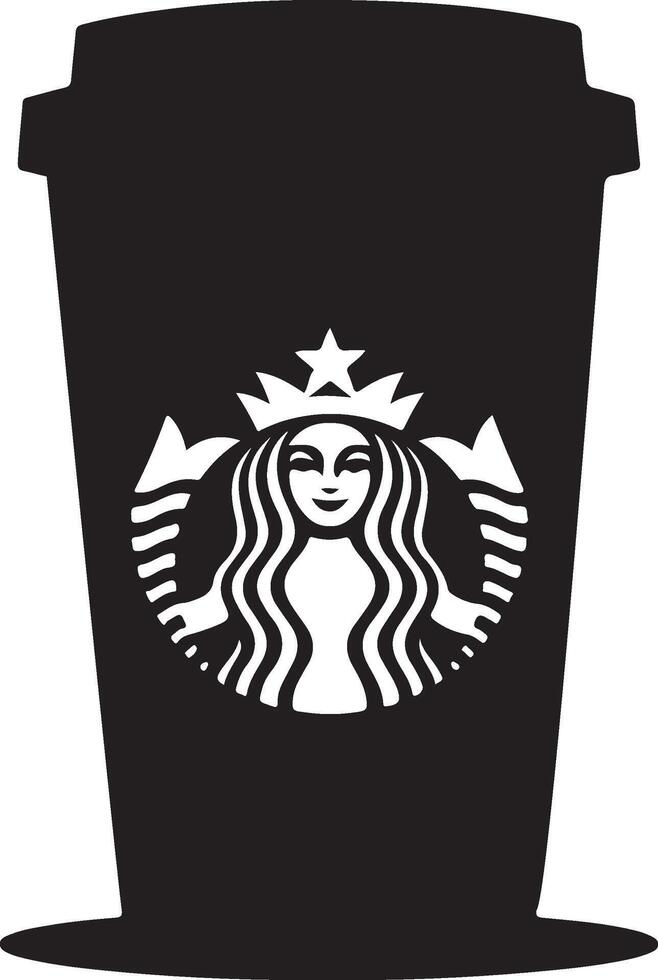 starbucks cup illustration icon vector