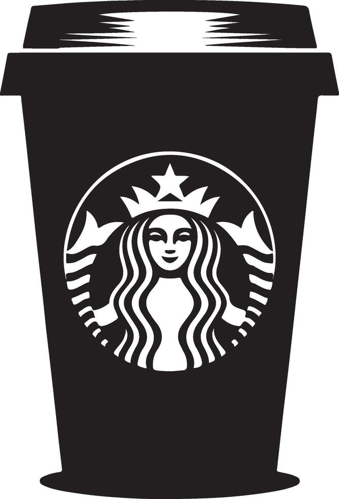 starbucks cup illustration icon vector