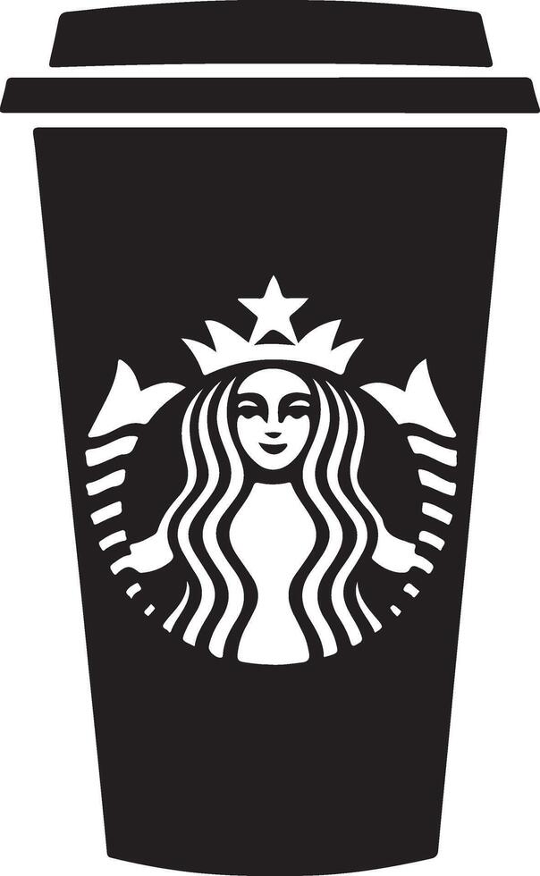 starbucks cup illustration icon vector