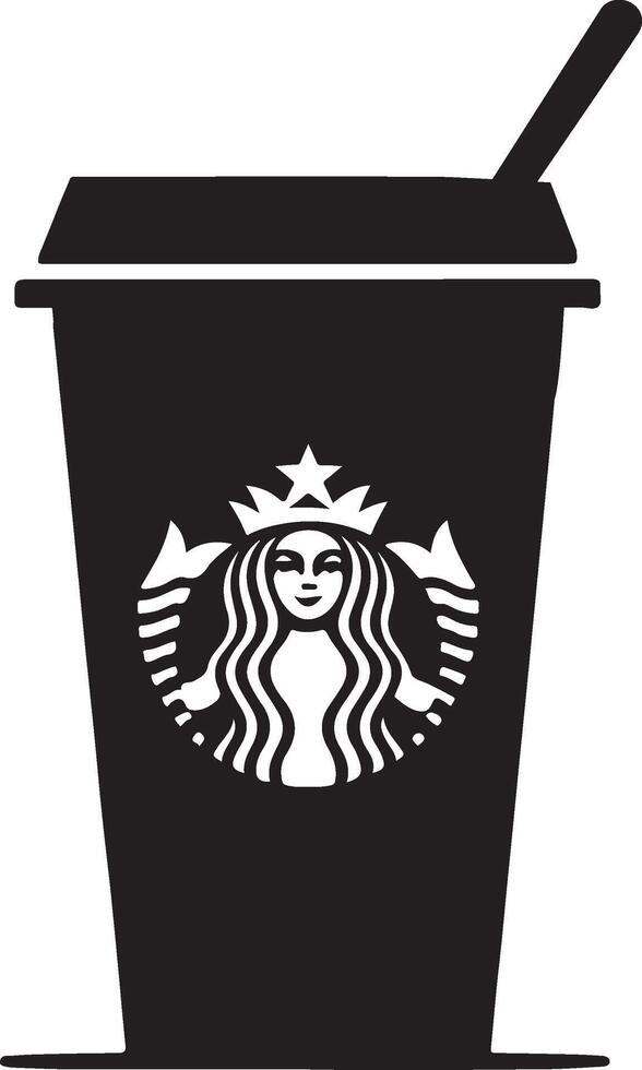 starbucks cup illustration icon vector