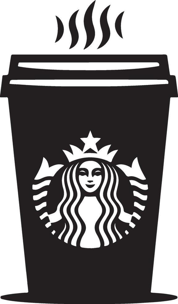 starbucks cup illustration icon vector
