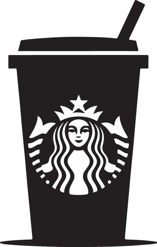 starbucks cup illustration icon vector