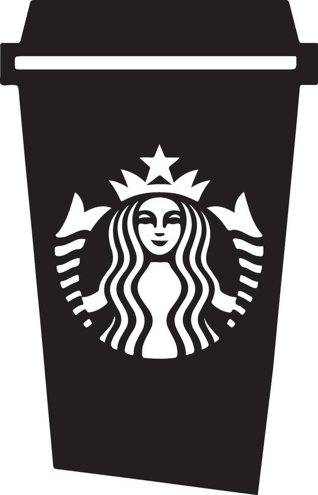starbucks cup illustration icon vector