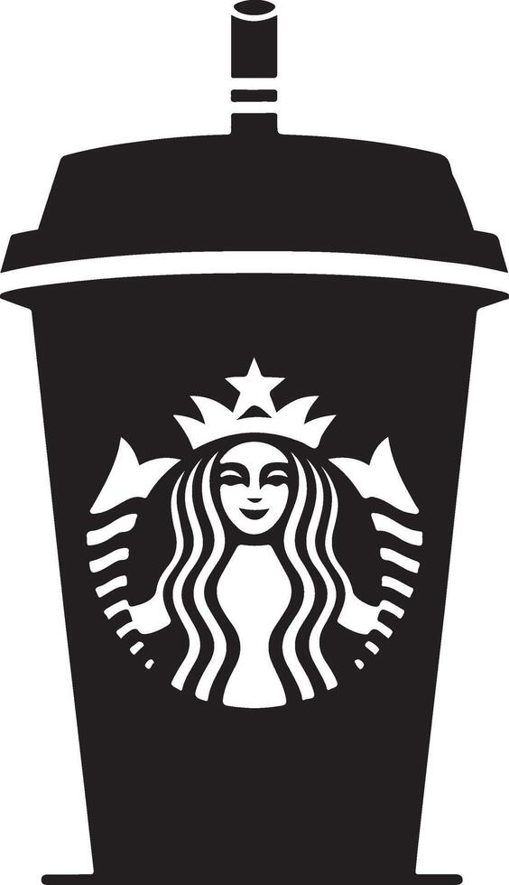 starbucks cup illustration icon vector