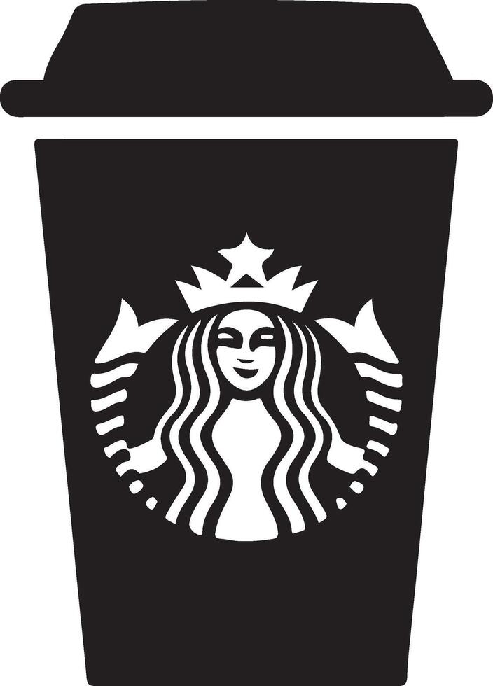 starbucks cup illustration icon vector