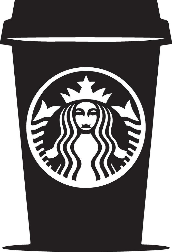 starbucks cup illustration icon vector