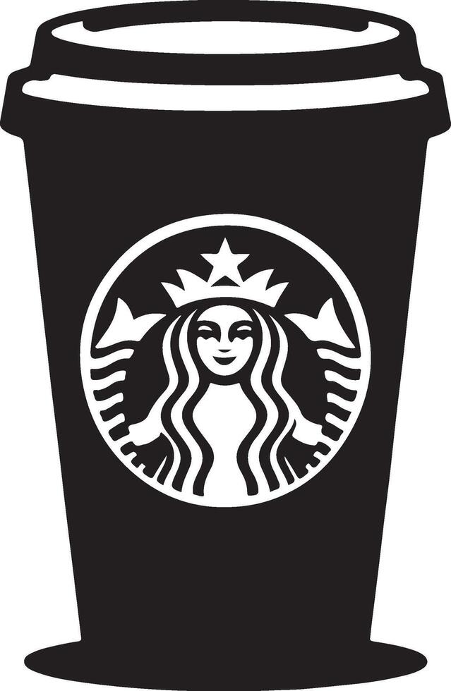 starbucks cup illustration icon vector