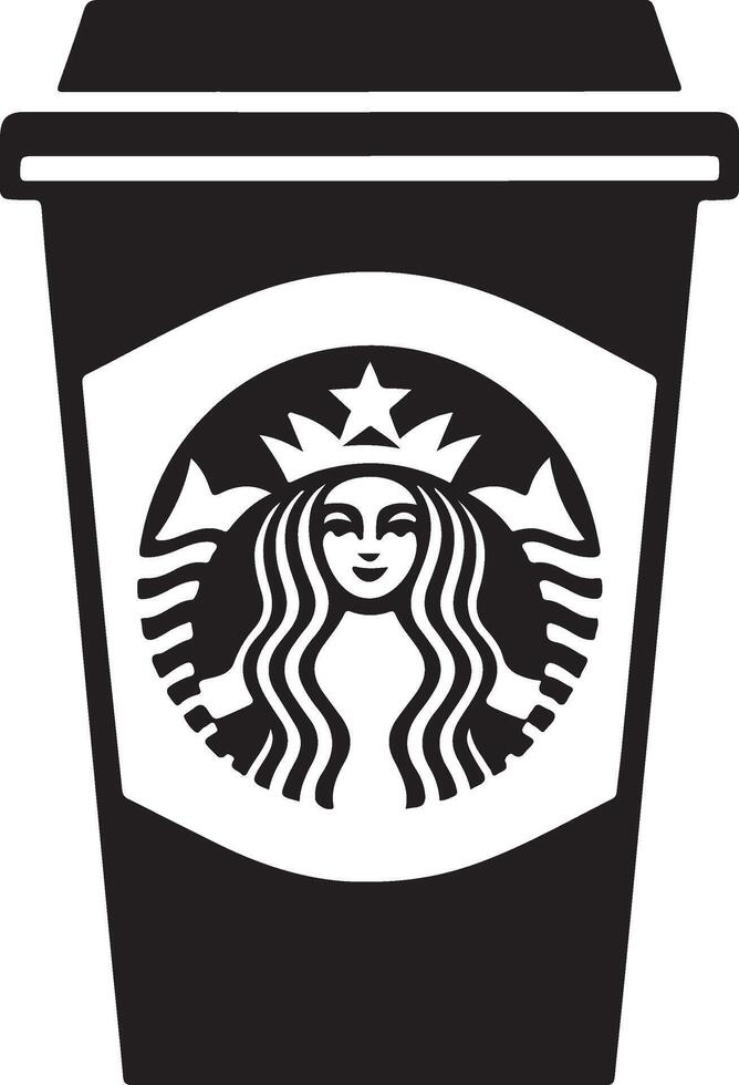 starbucks cup illustration icon vector