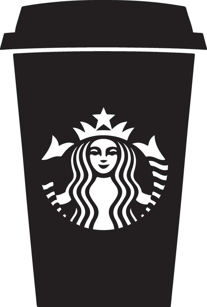 starbucks cup illustration icon vector