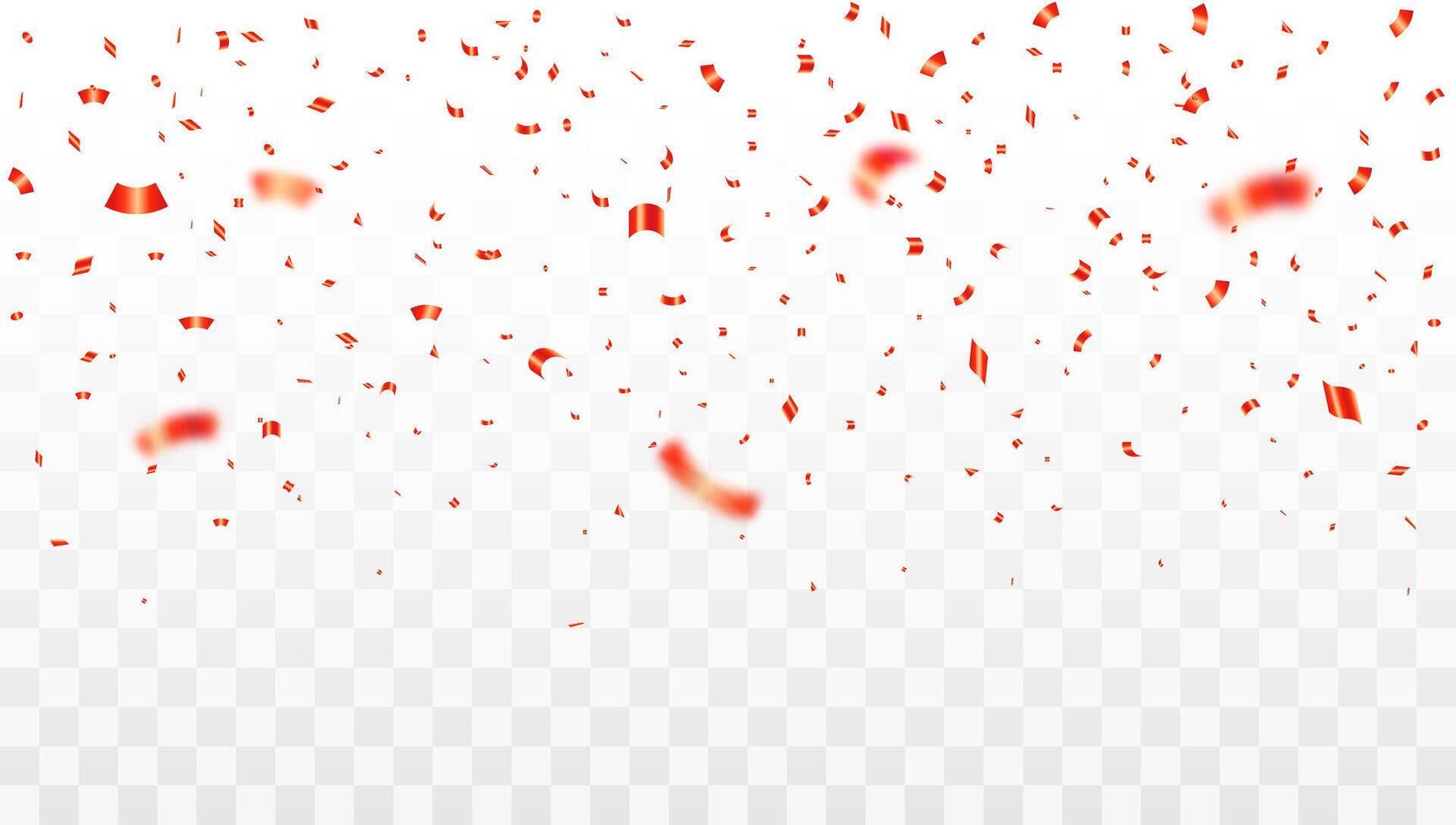 Celebration party banner with red confetti background. Grand Opening Card luxury greeting rich. Sale illustration. ribbons, holiday, vector
