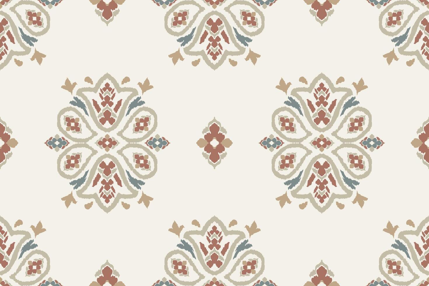Ikat tribal Indian seamless pattern. Ethnic Aztec fabric carpet mandala ornament native boho chevron textile.Geometric African American oriental traditional illustrations. Embroidery style. vector