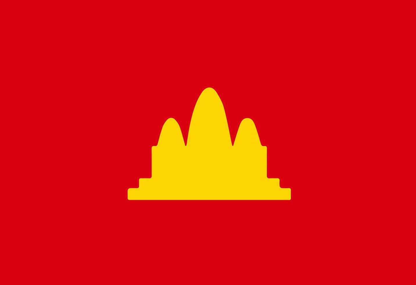 Democratic Kampuchea flag illustrator country flags vector