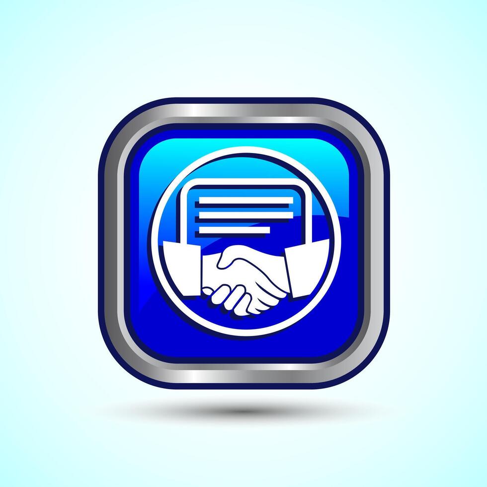 Agreement icon Button Design Illustration vector