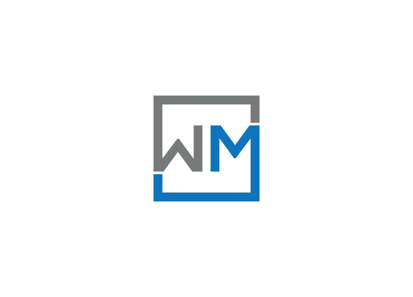 MW letter Logo Design with Creative Modern iicon template vector