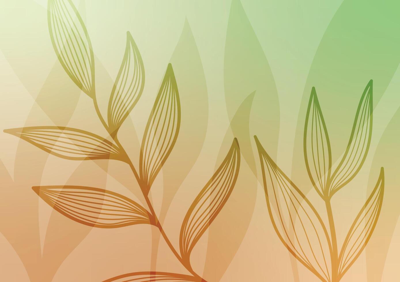 Yellow line floral soft natural flower background vector