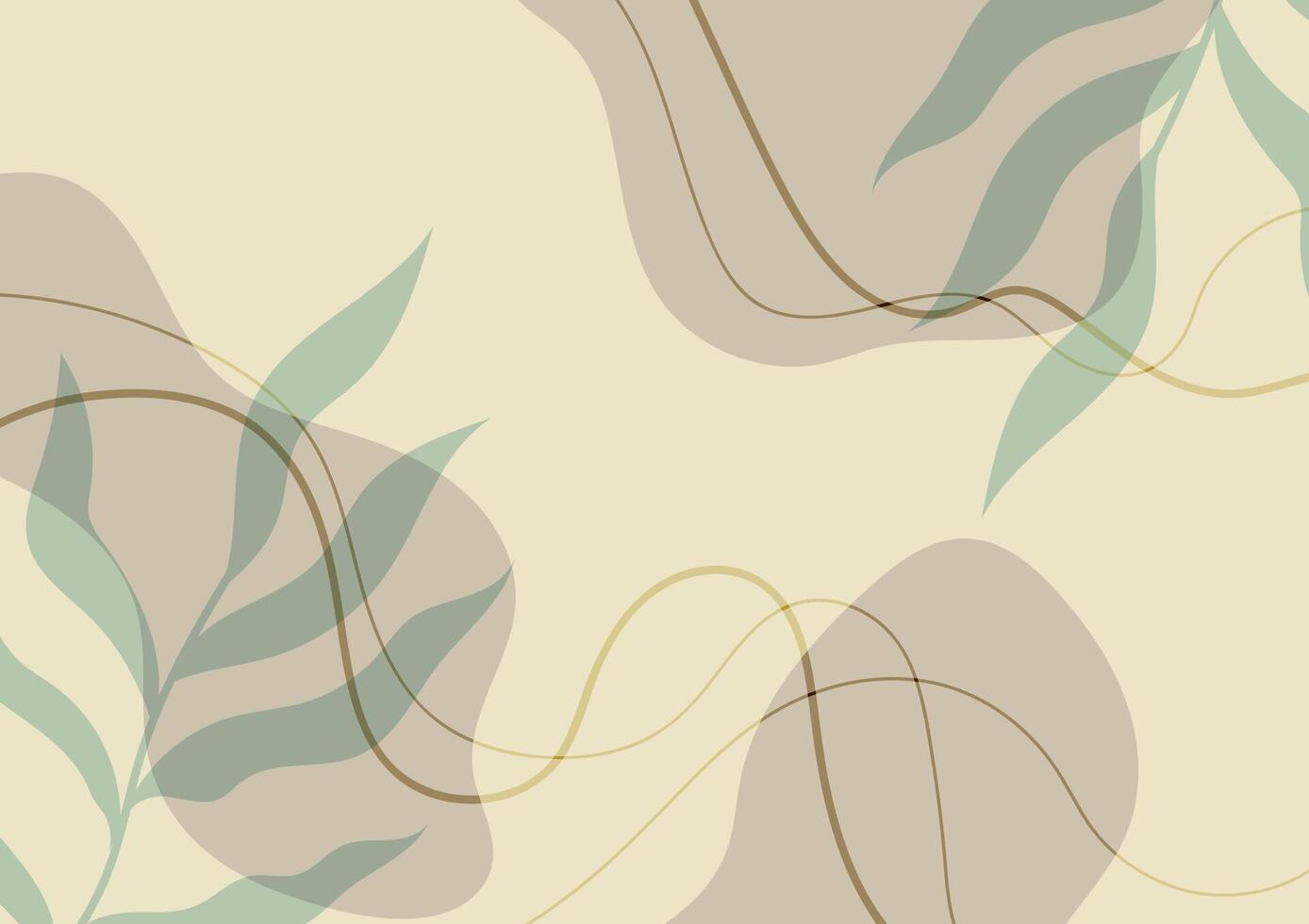 Art line curve tropical natural yellow background vector