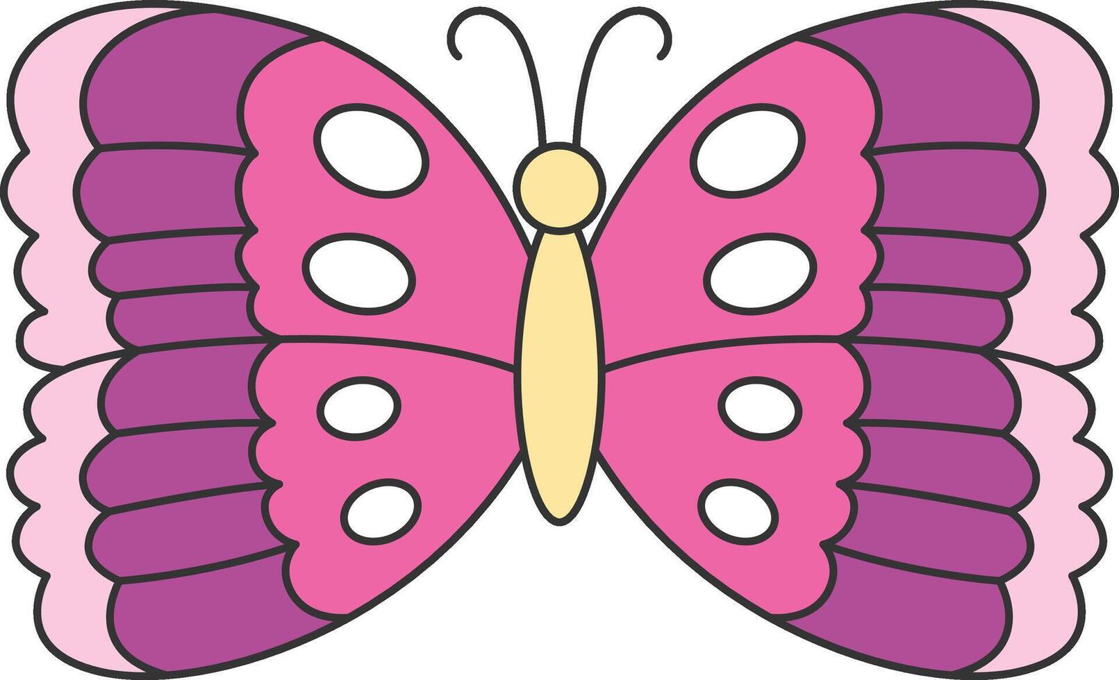 cute butterfly illustration vector