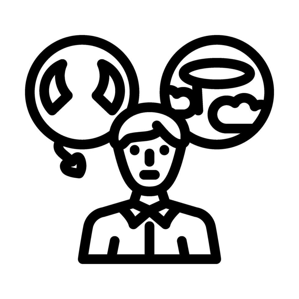 character evidence crime line icon illustration vector