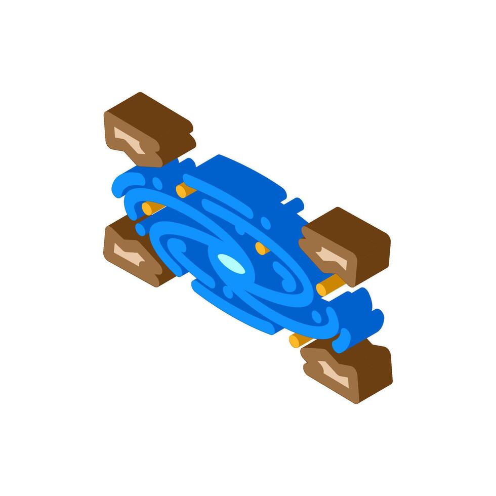 dark energy unsolved mystery isometric icon illustration vector